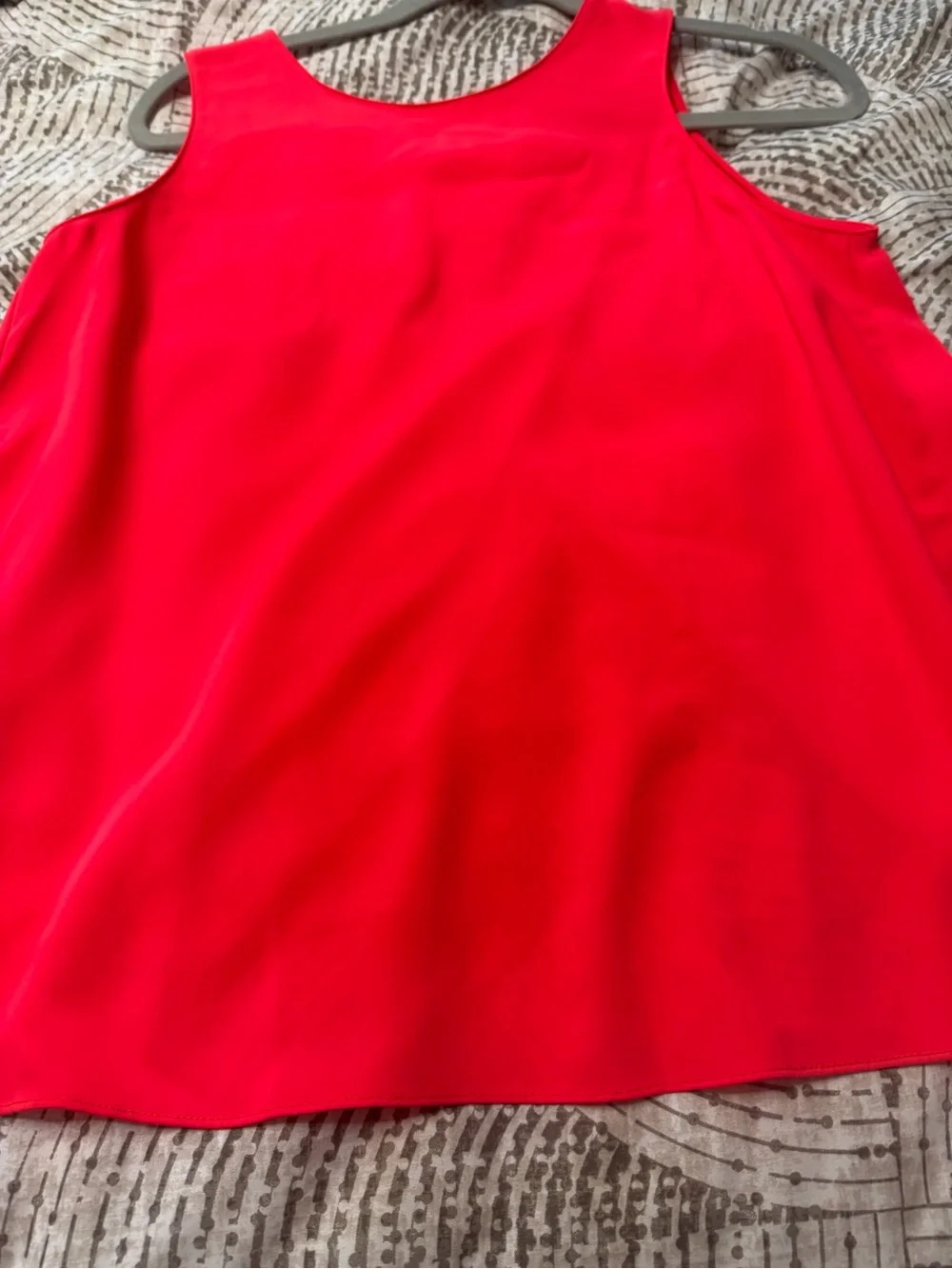 Amanda Uprichard Bright Red Satin Shell - Picture 4 of 5